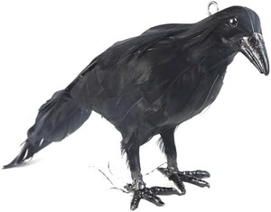 【新品送料無料】Betion カラスよけ 鳩よけ 鳥よけグッズ 33CM 本物そっくり リアルカラス、 にせカラス カラス除け