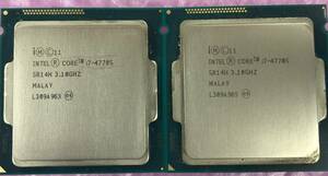 インテル Core i7-4770S BIOS確認済み　2個