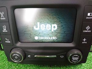 ★中古品★JEEP ジープ 純正オーディオ ナビパネル セット コンチネンタル製 本体のみ AUX/USB/Bluetooth【他商品と同梱歓迎】