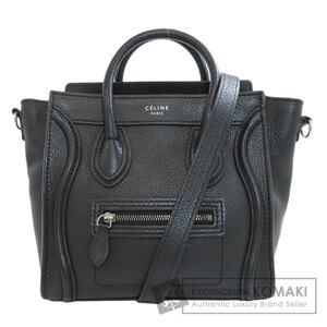 CELINE セリーヌ ラゲージナノ ハンドバッグ カーフ レディース 中古