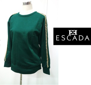 ESCADA （エスカーダ）カジュアル　トレーナー　スエット　グリーン　上着　長袖　シャツ