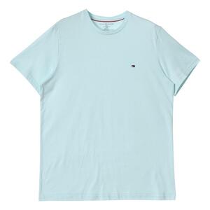 ●○ TOMMY HILFIGER トミーヒルフィガー フラッグ ロゴ クルーネック Tシャツ XL ブルーダウン ○●