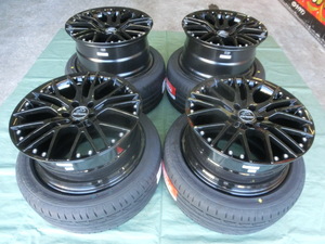 新品 carlsson1/10X BK(5H/114,3)&ブリヂストン S007A 235/35-19 プリウスα 4本セット