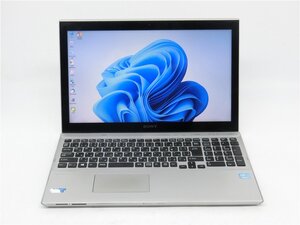 カメラ内蔵/15型タッチパネル/ノートPC/最新Win11Pro/新品SSD256GB/8GB/3世代i5/SONY　SVT15118CJS　新品無線マウス　　MS office2021搭載