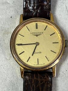 【H】【ジャンク】LONGINES ロンジン クォーツ 159 Swiss 6709 ゴールド文字盤 手巻き 