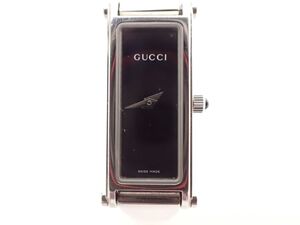 K462/6B◆GUCCI グッチ 腕時計 1500L クオーツ 黒文字盤 レディース 中古品◆