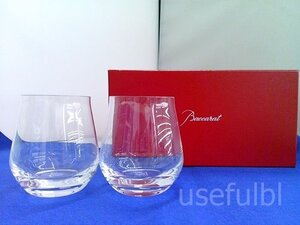 【洋食器】　Baccarat　バカラ　タンブラー　シャトー　クリスタルガラス　2客セット　グラス　酒器　SY02-U87★★