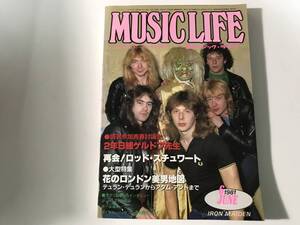 中古 MUSIC LIFE ミュージックライフ 1981.6月号