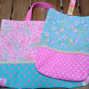 せ4　入園入学準備　ピンクス　pinks　手提げ　レッスンバック　上履き入れ　女の子 ハンドメイド てさげ 絵本バッグ上靴入れ　ズック袋　