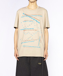 ★新品★BLESS 25周年 Multicollection IV T-Shirt ダブルプリントベージュ XL N° マルチコレクション オーバーサイズTシャツ