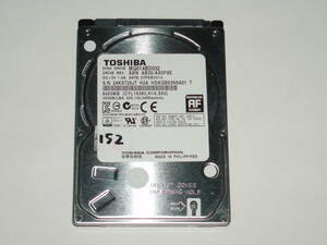 中古2.5SATA3 HDD　TOSHIBA MQ01ABD032 320GB　No152