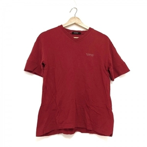 バーバリーブラックレーベル Burberry Black Label 半袖Tシャツ サイズ2 M - レッド メンズ Vネック トップス