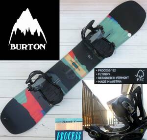 スノボー☆ BURTON Process 2016 Flying V 152cm MISSIOM バインディング付　