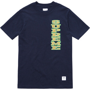 即決 supreme Vertical Logo Tee navy xl