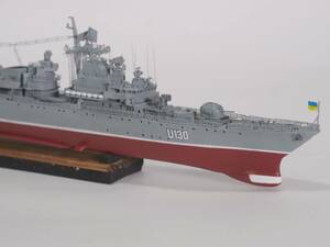 完成品 1/700 ウクライナ海軍 旗艦 へーチマン・サハイダーチヌイ Ukrainian Navy - Hetman Sahaidachny 艦船模型 Amegraphy