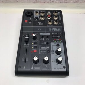 YAMAHA AG03MK2 ヤマハ ミキサー ライブストリーミング ブラック 241206SK490128