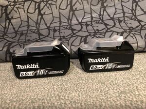 makita マキタ 純正 18V 6.0Ah リチウムイオンバッテリー BL1860B 雪マーク 2個セット　充電回数格1回と2回