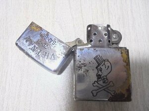 ★ ヴィンテージ ベトナムZippo シルクハットのスカル・ボーン ★ 「 II Zippo II」1970年 ベトナム戦争 ベトナムジッポー★