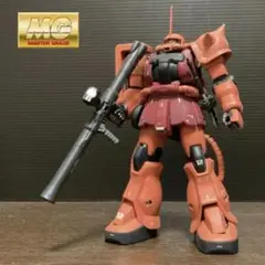 jnガンプラ塗装済み完成品ジャンク MG 1/100 シャア専用ザクF2型