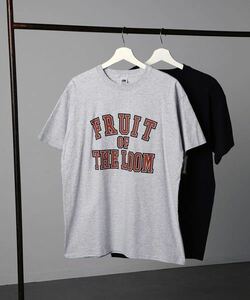 ★新品★フルーツオブザルーム プリントTシャツ グレー/M