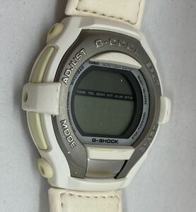 502-0692 CASIO カシオ G-COOL 腕時計 GT-004 革ベルト ホワイト 電池切れ 動作未確認