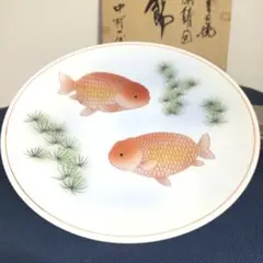 肥前有田焼 肥前 中村一代 伝統工芸師 金龍窯 錦 金彩 皿 飾り絵