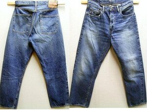 ◇即決[W32]ほぼ未使用品 WAREHOUSE 1105 2ND-HAND セコハン ビンテージ加工 デニム パンツ■3574