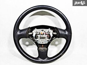 オプション品！マツダ 純正OP 純オプ NARDI ナルディ NB6C NB8C ロードスター レザー ステアリング ハンドル ホイール ブラック