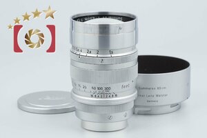 【中古】Leica ライカ Summarex 85mm f/1.5 L39 ライカスクリューマウント 希少品