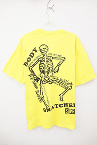 シュプリーム SUPREME 23SS BODY SNATCHERS TEE M ボディ スナッチャーズ Tシャツ ロゴ バックプリント 半袖 イエロー 【ブランド古着ベク