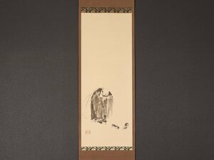 【印刷】【伝来_弐】dr2230〈宮本武蔵〉布袋観闘鶏図 重要文化財 工芸印刷 剣豪 二天一流