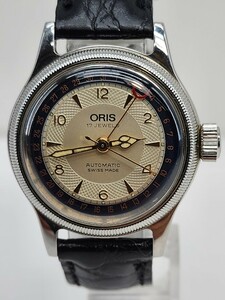 ORIS オリス　7400B　オートマチック　17石　ポインターデイト　自動巻き　裏スケルトン　腕時計　アンティーク