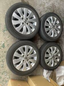 ◆AS519-5K◆スズキ純正◆14×4.5Ｊ+45◆4H100◆ヨコハマ◆ECOS◆ES31◆155/65R14◆4本セット◆中古品◆