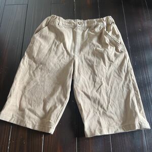 COMME CA ISM★ハーフパンツ★中古★130★ベージュ★キッズ★男の子