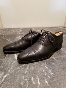 MEERMIN メルミン◆メンズ◆26.5cm~27.0cm◆ストレートチップ◆黒 ブラック◆革靴◆ドレスシューズ ビジネスシューズ◆中古