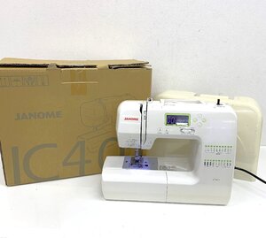 秦野店【中古品】11-73 JANOME ジャノメ IC401 MODEL 808型 コンピューターミシン フットペダル ハードケース 元箱付き 簡易動作確認済み