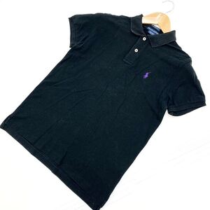 ラルフローレン RALPH LAUREN メンズ Sサイズ 半袖ポロシャツ 細身 クラシックフィット キレイ目 ブラック 黒 定番■BE111