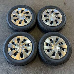 【5447】175/65R16 4本セット冬タイヤBRIDGESTONE BLIZZAK VRX2バリ山【2021年】スチールホイール 15X5J PCD100/4H