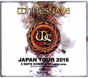 3 DAYS！6CD+1DVD！WHITESNAKE / ホワイトスネイク / JAPAN TOUR 2016 : 3 DAYS COMPLETE / XAVEL