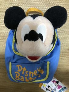 【新品未使用タグ付き】ミッキーマウス フェイス リュック ミッキー　ディズニーベビー　Disney レトロ　綿100%