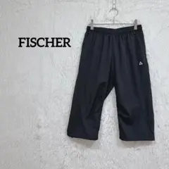 【FISCHER】フィッシャー(L)トレーニングパンツ　クロップド　ロゴ刺繍