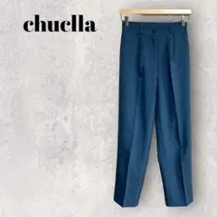 【chuclla チュクラ】セミワイド カラースラックス【S】センタープレス