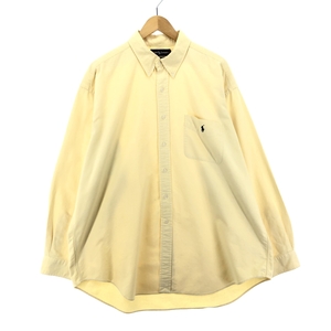 古着 ラルフローレン Ralph Lauren BIG SHIRT 長袖 ボタンダウンシャツ メンズXL /eaa397382