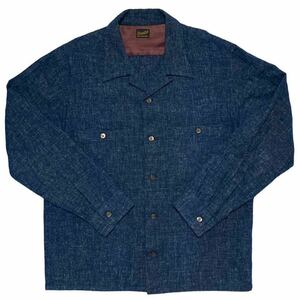 【即決】10AW Lサイズ テンダーロイン T-WOOL SHT K 霜降り ウールシャツ