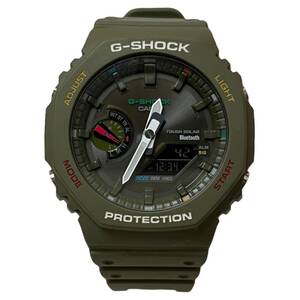 CASIO (カシオ) G-SHOCK Gショック デジアナ腕時計 電波ソーラー タフソーラー カーボンコアガード構造 GA-B2100 カーキ メンズ/065