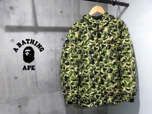 A BATHING APE ア ベイシングエイプ エイプ 1stカモ 猿フェイス アーチロゴ プリント リバーシブル ジャケット L/猿迷彩/メンズ/日本製