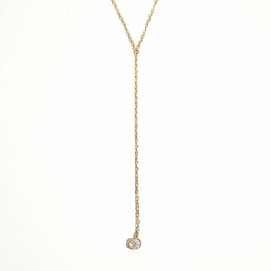 M9211P　■MARIHA マリハ■　願い星 Y シェイプネックレス K18YG ダイヤモンド 0.05ct / チェーンネックレス rb mks