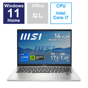 ★241058 未開封保証品 MSI ノートパソコン Prestige 14 H B12U Prestige-14H-B12UCX-099JP Windows11 Home intel Core i7 4526541194962