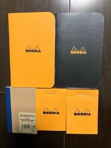 RHODIA ロディア　メモ　4点　おまけ無印良品カードサイズノート