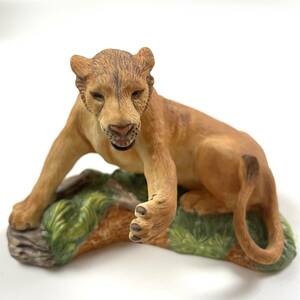 インドライオン フランクリンミント THE FRANKLIN MINT NATIONAL WILDLIFE FEDERATION　THE GREAT CATS OF THE WORLD 置物